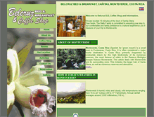 Tablet Screenshot of belcruzmonteverde.com